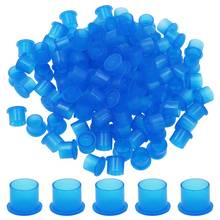 1000pcs Blue Plastic Tattoo Ink Cups with Base Pigment Holder Container 11mm Tattoo Permanent Makeup Pigment Caps Accessories 2024 - buy cheap