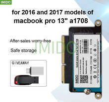 Disco Duro de estado sólido A1708 para portátil, unidad SSD de 128GB, 256GB y 512GB para Macbook Pro, Retina de 13,3 pulgadas, año 2016 y 2017, PCI-E, EMC 1708, EMC 3164, nuevo 2024 - compra barato