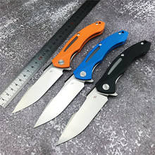 Tatical Folding Pocket Knife G10 Handle D2 Blade Ball Bearing Flipper Folding Knife Tactical EDC Knifes With Color Box 2024 - buy cheap
