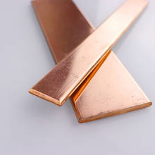 1pc New 99% Copper Strip T2 Cu Metal Copper Bar Plate 1.5mm*10mm*250mm DIY CNC 2024 - buy cheap