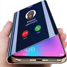Luxury Smart Mirror Flip Case For Samsung Galaxy Note 9 8 10 S9 S10 S8 S10E J4 J6 A6 A7 A8 Plus 2018 A50 A70 A20 A30 Cover Coque 2024 - buy cheap