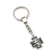 20pcs Keychain Cross Jesus Christ Religion Tibetan Silver Alloy Charms Pendants Key Ring Travel Protection DIY Accessories A491f 2024 - buy cheap