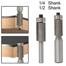 1pc 1/4 1/2 Inch Shank Flush Trim Router Bit with Bearing Milling Cutter for Wood Woodworking Trimming Tool Endmill 2024 - buy cheap