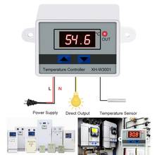 Controlador de temperatura digital ac embutido, termostato, interruptor de aquecimento, sensor ntc, embutido, 10a, 12v, 24v, 220v 2024 - compre barato