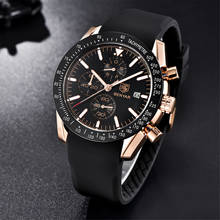 2021 New BENYAR Top Brand Men Quartz Watches Man Silicone Sports Chronograph Men's Waterproof Military Watch Relogio Masculino 2024 - buy cheap