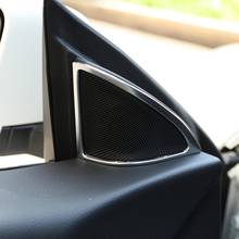 Pegatinas de plástico ABS cromadas para el Interior de la puerta del altavoz, cubierta embellecedora para Mercedes Benz C CLA clase W204 2015-18 modelos, accesorios, 2 uds. 2024 - compra barato