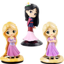 12cm princesa Mulan figura juguete Q Posket animación belleza modelo regalos de muñecas para niños 2024 - compra barato