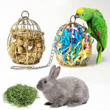 Bird Shredder Toys Stainless Steel Cage Feeder Paper Foraging Parrot Vegetable Millet Basket Container Cockatiel Conure Relieve 2024 - buy cheap