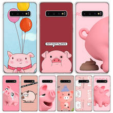 Cartoon Pig Pink Phone Case For Samsung Galaxy S10 S21 S20 FE S22 Ultra S10E S9 S8 Plus S7 Edge S6 + Coque Back Cover 2024 - buy cheap