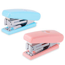 Cute Candy Color Small Fresh Mini Manual Paper Stapler, Metal Plastic Stapler Office School Student Stationery 2024 - buy cheap
