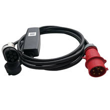 Carregador para carro, portátil, 32a type2, carregador iec62196, com tela lcd, evse, corrente ajustável, monofásico 2024 - compre barato