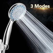 3 Modes ABS Plastic Bathroom Shower Head Large Plate Circular Chrome Rain Head Water Saver Classic Design Rain Shower Hot Sale 2024 - buy cheap