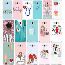 022FG  Cartoon Medicine Nurse Doctor   Soft Silicone Tpu Cover phone Case for Samsung j3 j5 j7 2016 2017 j330 j2 j6 Plus 2018 2024 - buy cheap