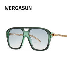 WERGASUN-gafas de sol cuadradas para hombre y mujer, lentes de sol unisex, de diseño de marca Vintage, nuevas 2024 - compra barato