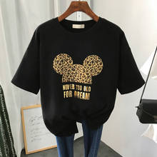 Disney Anime 42 Styles Summer T Shirt Women Fashion Mickey Mouse Harajuku Female T-Shirts 2021 Casual Tshirt Tops 90s Aesthetic 2024 - купить недорого