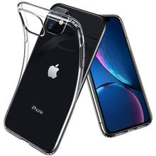 Funda de goma de silicona suave para iPhone, carcasa transparente de TPU de 0,3mm, Ultra delgada para iPhone 13 Pro Max 12 Mini 11 XS XR X 8 7 6 Plus SE 2024 - compra barato