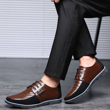 Большие размеры 37-48; обувь из натуральной кожи; мужские коричневые кроссовки; мужские повседневные мужские деловые туфли; удобные официальные Туфли-оксфорды на шнуровке 2024 - купить недорого