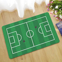 Tapete decorativo para casa de bonecas, tapete miniatura para brincadeira de bebês, campo de futebol, decoração de quarto infantil 2024 - compre barato