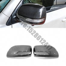 Retrovisor para toyota land cruiser lc200 2013-2020 abs, cobertura cromada para espelho lateral, decoração para automóveis 2024 - compre barato