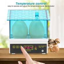 Incubadora Digital pequeña de temperatura, 4 Mini incubadora de huevos para pollo, pato, pájaro, Paloma, codorniz 2024 - compra barato