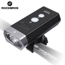 ROCKBROS-luz de bicicleta recargable con USB de 1800 lúmenes para bicicleta, 3 LED, IPX6, resistente al agua, batería externa de 5200mAh 2024 - compra barato
