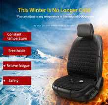 Conjunto de capa para assento de carro, feminino, masculino, com aquecimento, almofada, encosto traseiro, aquecedor para o inverno 2024 - compre barato