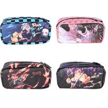 Kimetsu No Yaiba Demon Slayer Kamado Nezuko Tanjirou Cosplay Pen Pencil Case Cosmetic Makeup Bag Pouch Stationery Gift 2024 - buy cheap