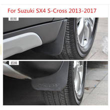 Free Shipping For Suzuki SX4 S-Cross 2013-2017 Fenders Splash Flaps Mud Flaps Guard Mudguard 2024 - buy cheap