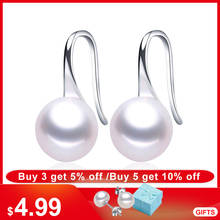 925 Sterling Silver Drop Earrings For Women Elegant High Luster Natural Pearl Earrings Anti Allergic Party Jewelry Lowest Price 2024 - buy cheap