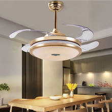 Ventilador Invisible de luz led, moderno y minimalista, para el techo del hogar, sala de estar creativa, dormitorio, silencioso 2024 - compra barato