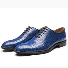 Zapatos de vestir formales para hombre, calzado Oxford de cuero genuino, para oficina, boda, negocios, talla grande, sin cordones, azul, rojo, 2019 2024 - compra barato