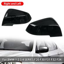 Capa para espelho bmw, cobertura para retrovisor em abs e preto brilhante, esquerdo ou direito, compatível com os modelos 1, 2, 3, 4 series f20, f30, f31, f32, f34, f36 2024 - compre barato