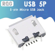 10PCS Micro USB 5P,5-pin Micro USB Jack,5Pins Micro USB Connector Tail Charging socket mini USB 2024 - buy cheap