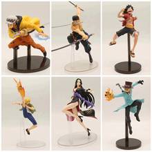 Buy 15 21cm Anime One Piece Luffy Sanji Law Boa Hancock Sabo Marco Zoro Ghost Three Knife Ghost Cut Ver Pvc Action Figure Model Toy In The Online Store Toy Funs Store At A