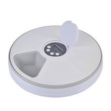 Automatic Pet Feeder Timing Feeder 6 Grids Food Compartments Dog Cat Rabbit Small Pet Electric Dry Wet Food Dispenser 24h Timer 2024 - buy cheap