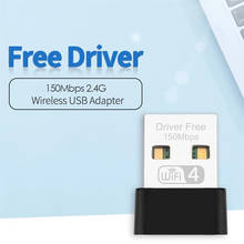Kebidu-miniadaptador WiFi USB para PC, 150Mbps, Dongle, 2,4G, tarjeta de red, Antena 2024 - compra barato