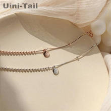 Uini-tail-pulsera de la suerte de Plata de Ley 925, brazalete de la suerte, estilo simple, de alta calidad 2024 - compra barato