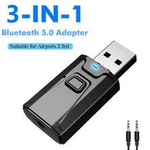 3 in 1 USB Bluetooth 5.0 Transmitter Receiver Mic EDR Adapter Dongle 3.5mm AUX for TV PC Headphones Home Stereo Car HIFI Audio 2024 - buy cheap