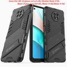 Xiaomi Redmi Note 9S 9 Pro Max Hybrid Shockproof Phone Bracket Stand Protective Cover Case for Mi 11 POCO X3 X3 NFC Redmi 10x 4G 2024 - buy cheap