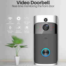 Видеодомофон Tuya, 1080P, Wi-Fi, умный дверной звонок, камера безопасности с пассивным инфракрасным датчиком движения, двухсторонний домофон, Alexa, дверные звонки Google 2024 - купить недорого