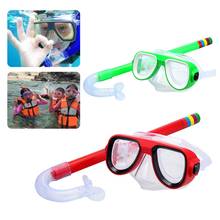 Children Kids Snorkel Set Scuba Snorkeling Mask Swimming Goggles Glasses with Dry Snorkels Tube Equipment Diving Gear 2024 - buy cheap