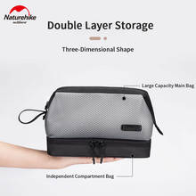Naturehike 4L Waterproof Cosmetic Bag Outdoor TUP Dry Wet Separation Wash Bag Storage Bag Portable Business Travel Toiletry Bag 2024 - buy cheap