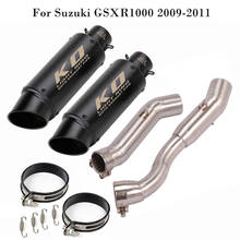 For Suzuki GSXR1000 2009 2010 2011 Motorcycle Exhaust Tips Black Muffler Tail Tube Mid Link Pipe Left Right System 2024 - buy cheap