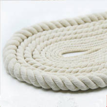 Cuerda de algodón Beige 5mm-20mm 100% cuerdas gruesas de algodón para accesorios decorativos hechos a mano 2024 - compra barato