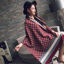 Fashion plaid scarf women платок European  American British style thickened long warm imitation cashmere brushed fringed shawl 2024 - buy cheap