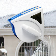 Бытовая Магнитная щетка для мытья стекол, двусторонняя магнитная щетка для мытья окон, инструмент для уборки, MJ710 2024 - купить недорого