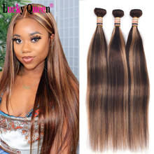 Highlight 4/30 Human Hair Bundles Malaysian Straight Hair Weave Bundles Piano Color Human Hair 8-30 Inch 1/3/4 Hair Extensions 2024 - buy cheap