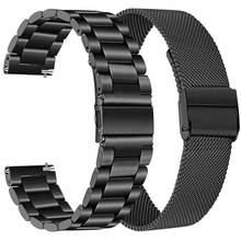 Ремешок из нержавеющей стали для Garmin Venu/Venu SQ Music Smart Watch, металлический ремешок 20 мм, ремешок для Forerunner 245 645M/Vivomove HR 2024 - купить недорого