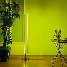 Modern RGB Corner Floor Lamp Nordic Simple LED Floor Lamps Home Living Room Bedroom Decoration Atmosphere Standing Indoor Lights 2024 - buy cheap