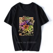 Camiseta de algodón para hombre, camisa de Jojo's Bizarre Adventure, Jojo Manga, Anime, impresionante obra de arte impresa, cuello redondo 2024 - compra barato